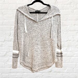Grey hooded shirt